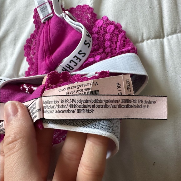 NWOT | Victoria’s Secret | Magenta Lace Bralette - Picture 7 of 11